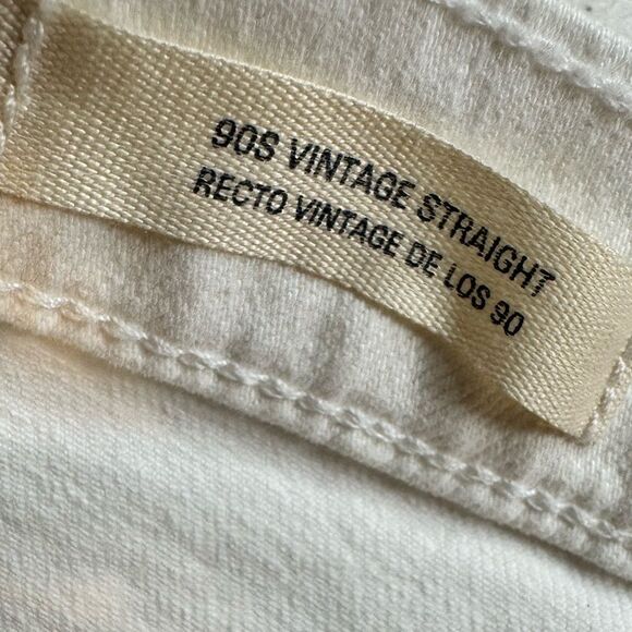 NWT Universal Threads Women’s 90s Straight Leg Denim Jeans - White - Size 6R - Picture 7 of 9
